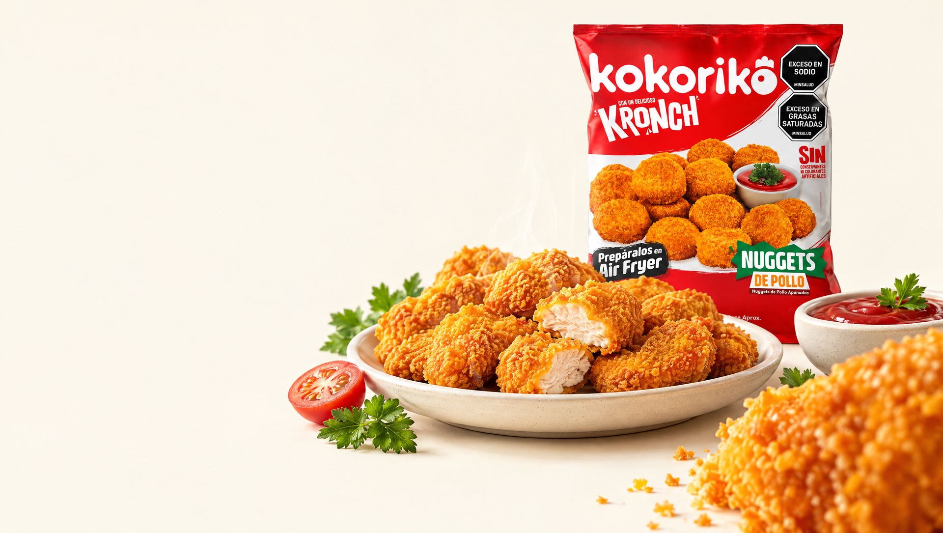 Bolsa de nuggets Congelados Kokoriko Kronch